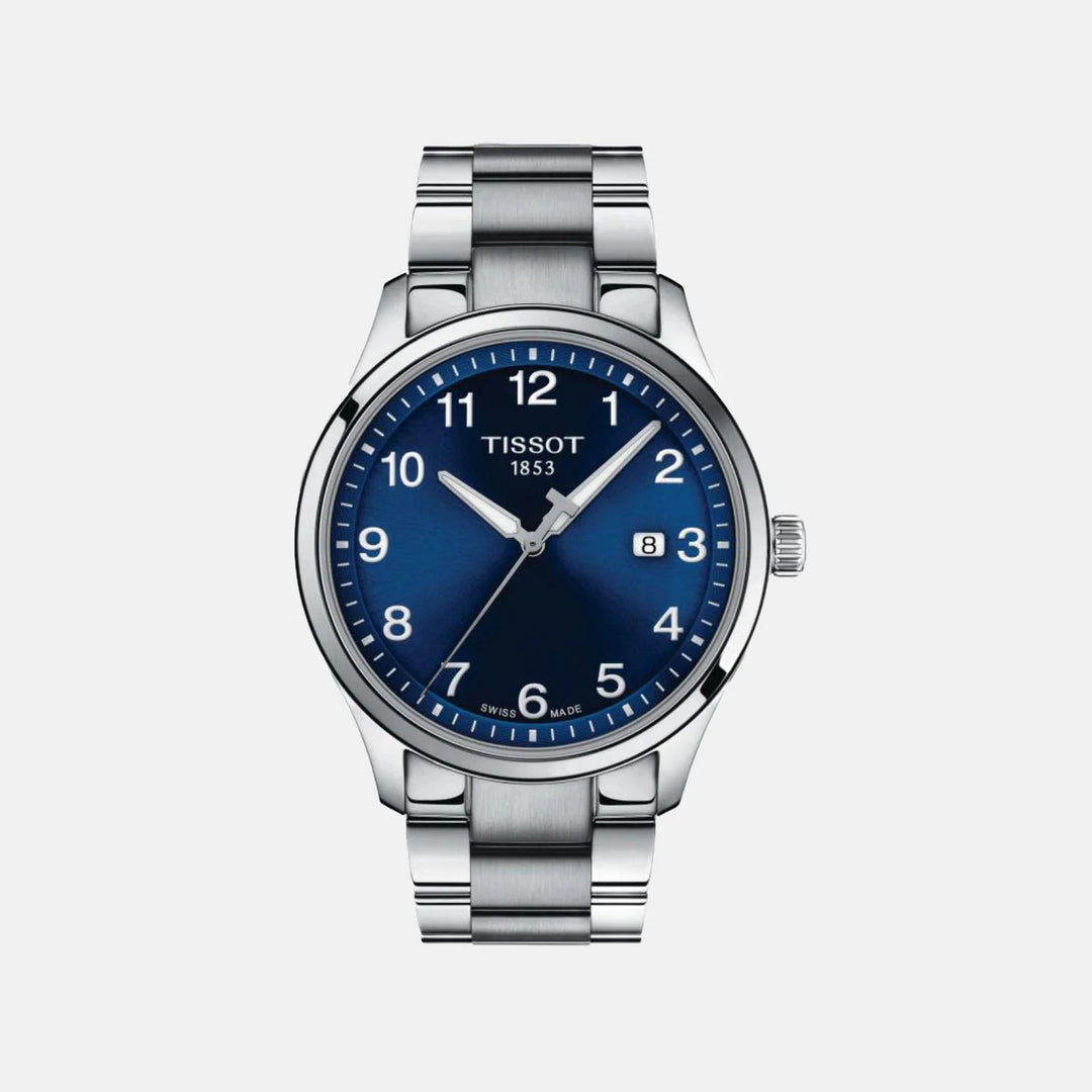 Tissot Gent XL Classic Quartz Watch – 42mm Blue Dial Steel Bracelet