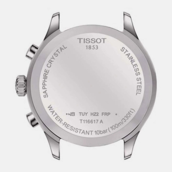 Tissot Chrono XL Classic Quartz Chronograph Watch – 45mm Green Dial Steel Bracelet
