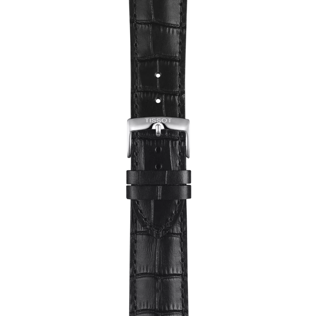 Tissot Chrono XL Classic Quartz Chronograph Watch – 45mm Black Dial Leather Strap