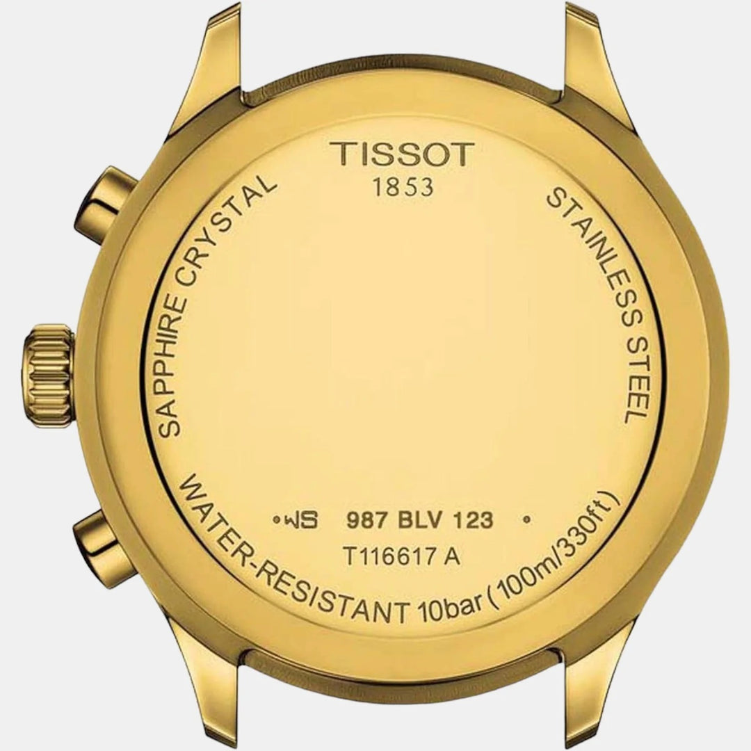 Tissot Chrono XL Classic Quartz Chronograph Watch – 45mm Black Dial Black PVD Strap