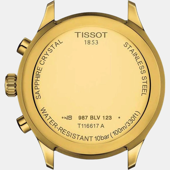 Tissot Chrono XL Classic Quartz Chronograph Watch – 45mm Black Dial Black PVD Strap
