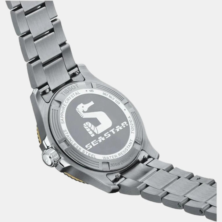 Tissot Seastar 1000 Quartz Watch – 36mm Black Dial Two-Tone Bracelet