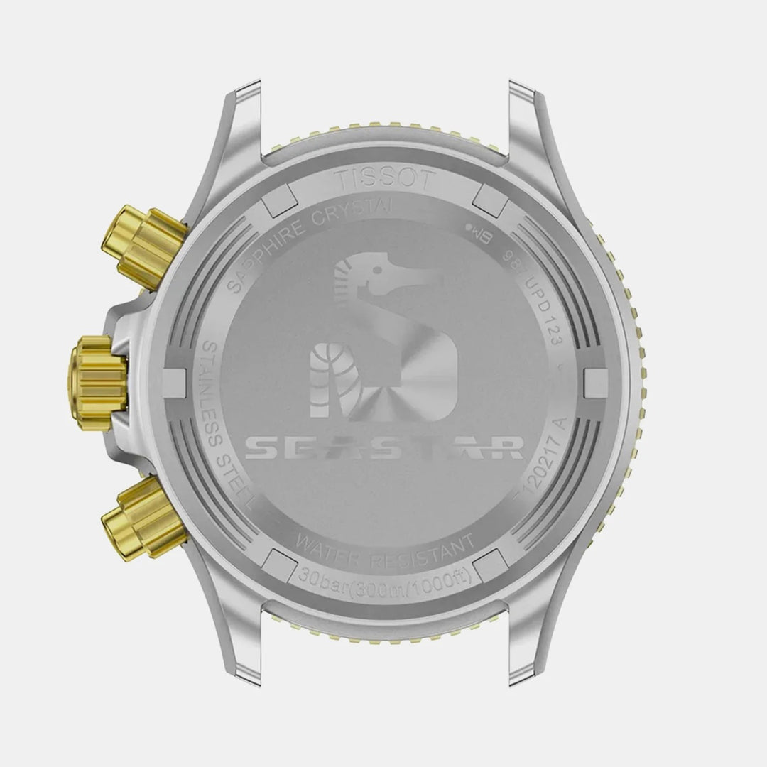 Tissot Seastar 1000 Quartz Chronograph Watch – 38mm Grey Dial Steel Bracelet