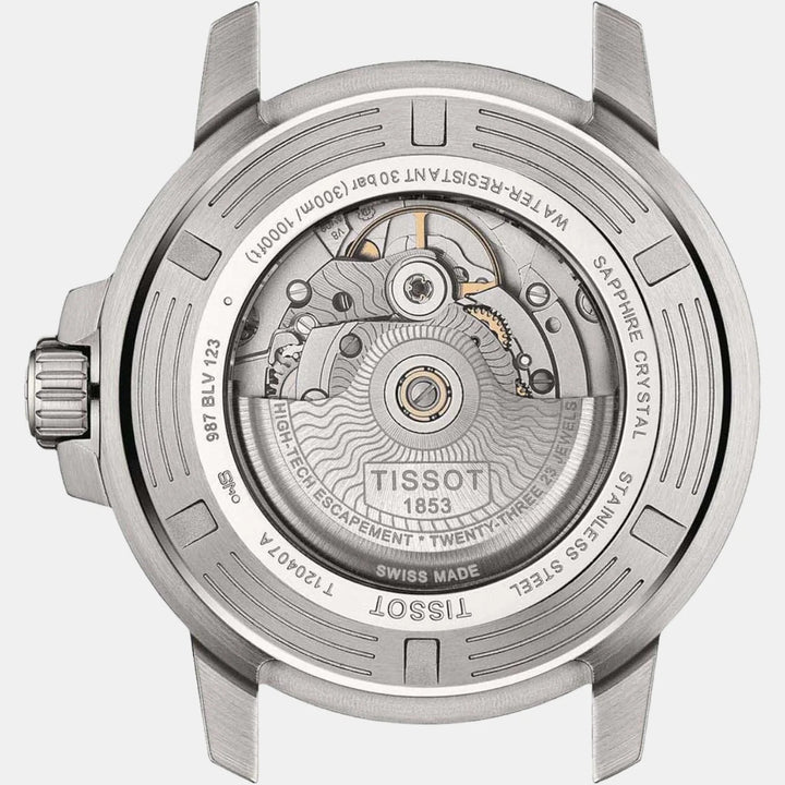 Tissot Seastar 1000 Powermatic 80 Watch – 43mm Blue Dial Steel Bracelet