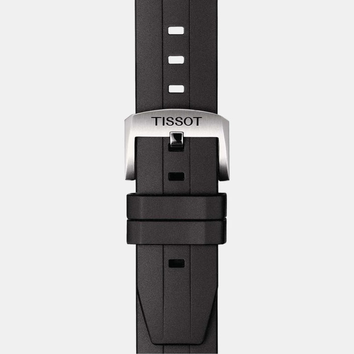 Tissot Seastar 1000 Powermatic 80 Watch – 43mm Blue Dial Black Rubber Strap