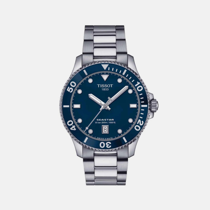 Tissot Seastar 1000 Quartz Watch – 40mm Blue Dial Steel Bracelet