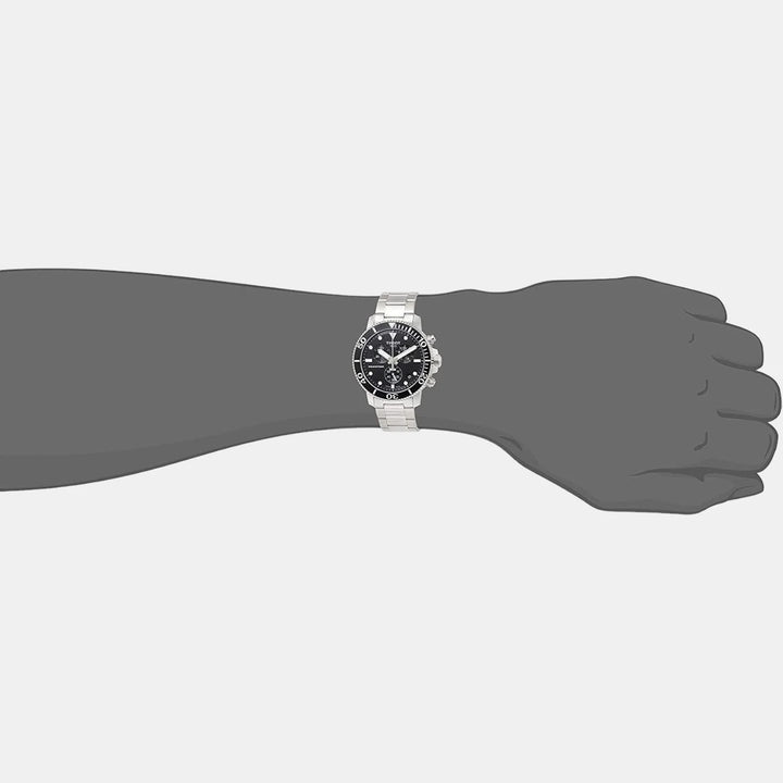 Tissot Seastar 1000 Quartz Chronograph Watch – 45.5mm Black Dial Steel Bracelet