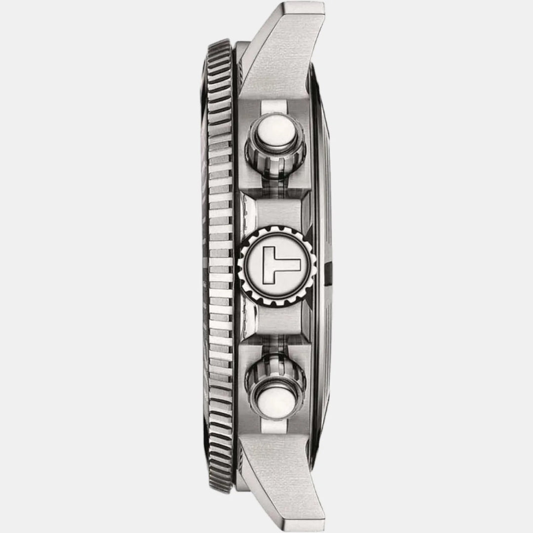 Tissot Seastar 1000 Quartz Chronograph Watch – 45.5mm Green Dial Steel Bracelet