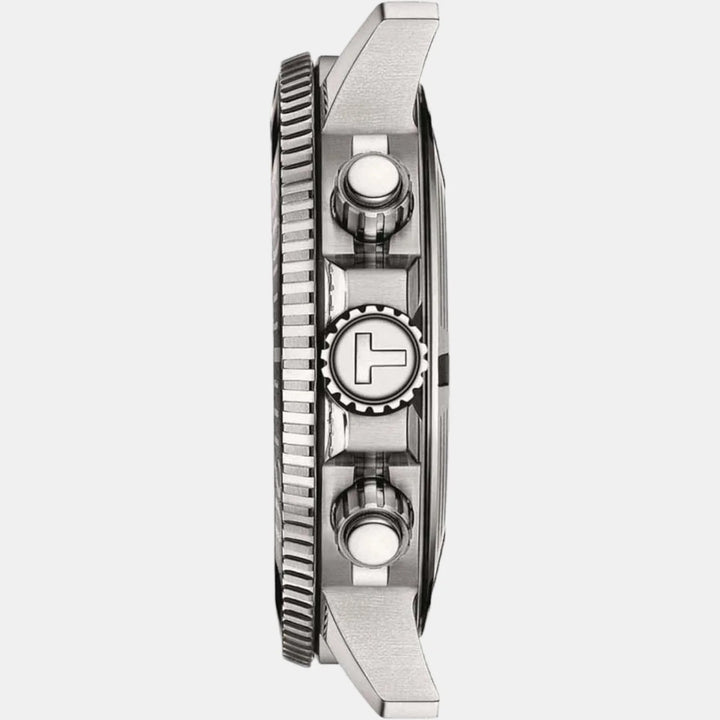 Tissot Seastar 1000 Quartz Chronograph Watch – 45.5mm Green Dial Steel Bracelet