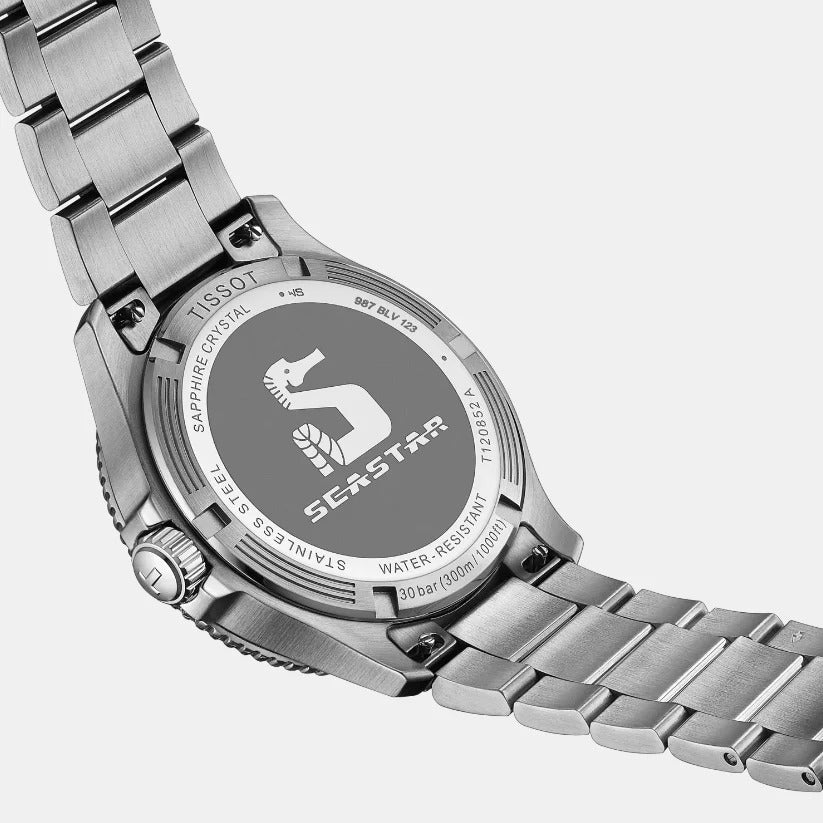 Tissot Seastar 1000 GMT Quartz Watch – 40mm Black Dial Steel Bracelet