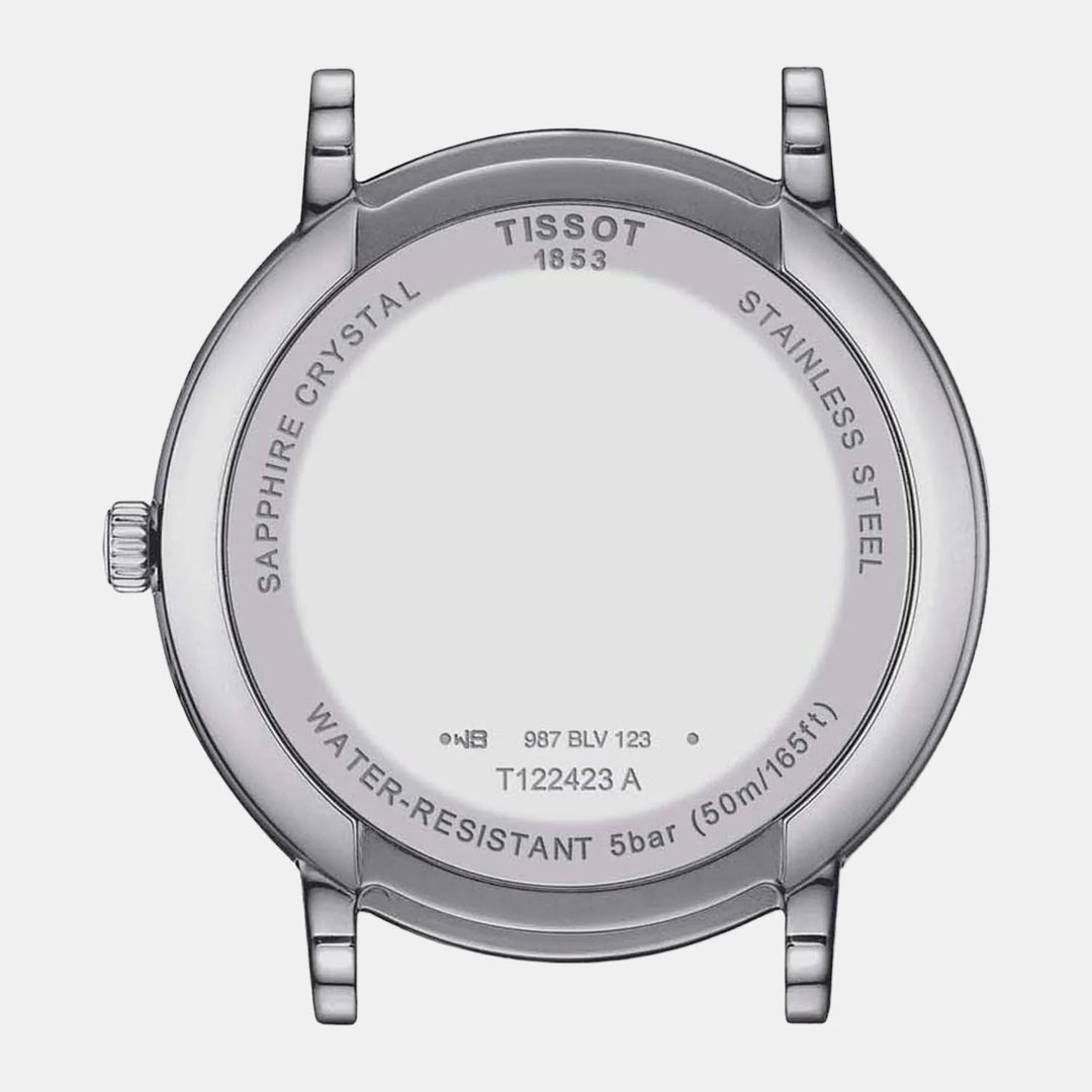 Tissot Carson Premium Gent Moonphase Watch – 40mm Silver Dial Steel Bracelet