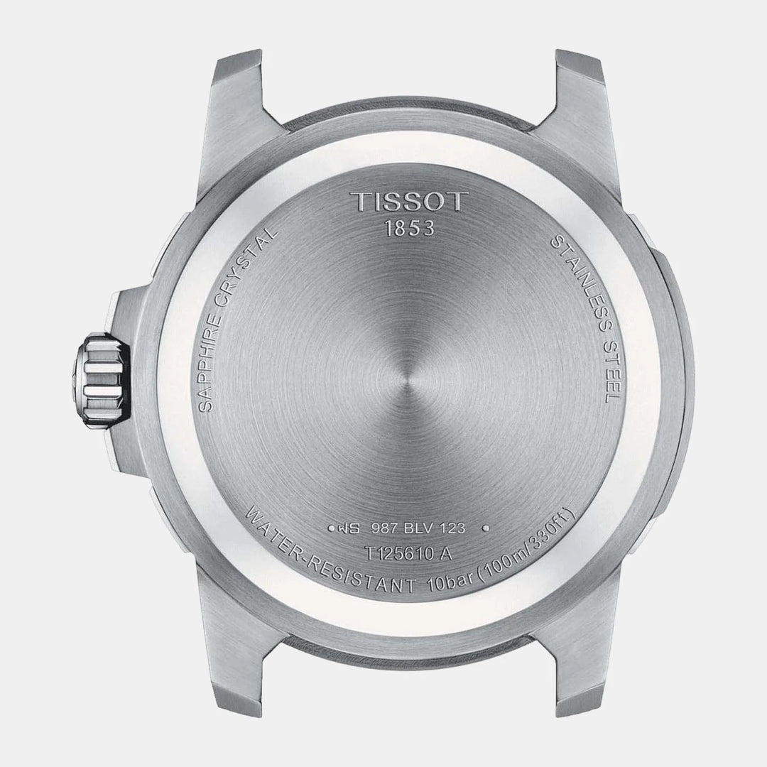 Tissot Supersport Gent Watch – 44mm Black Dial Brown Leather Strap