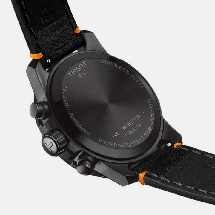 Tissot Supersport Chrono NBA Basketball Edition Watch – 45.5mm Black Dial Black Leather Strap