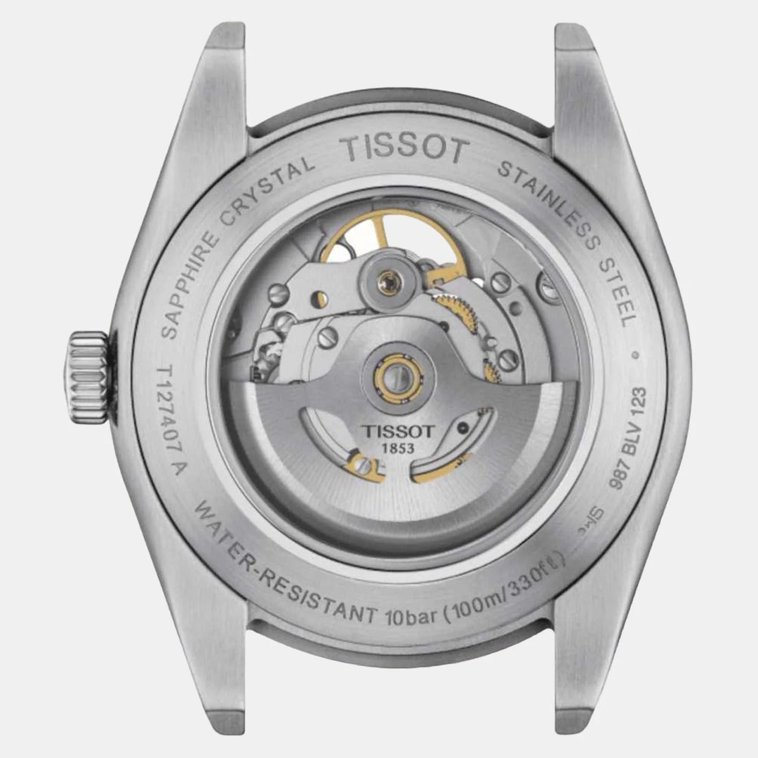 Tissot Gentleman Powermatic 80 Open Heart Automatic Watch – 40mm Blue Dial Steel Bracelet
