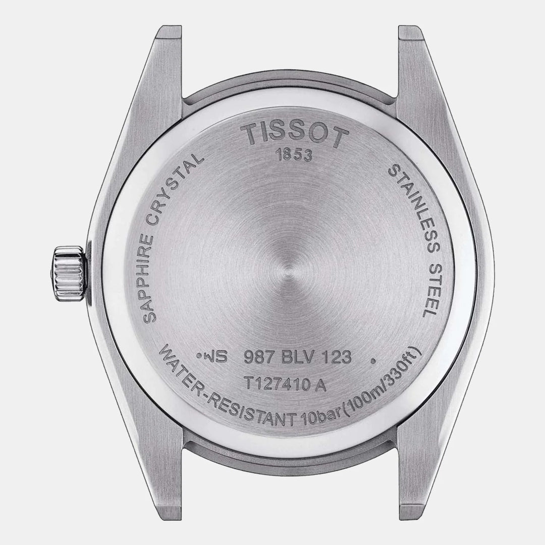 Tissot Gentleman Quartz Watch – 40mm Blue Dial Steel Bracelet
