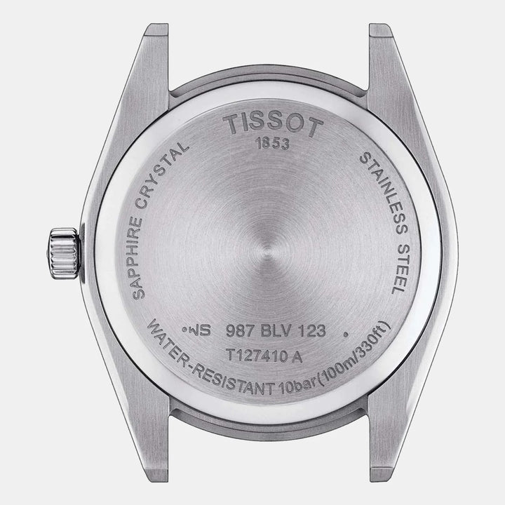 Tissot Gentleman Quartz Watch – 40mm Blue Dial Steel Bracelet