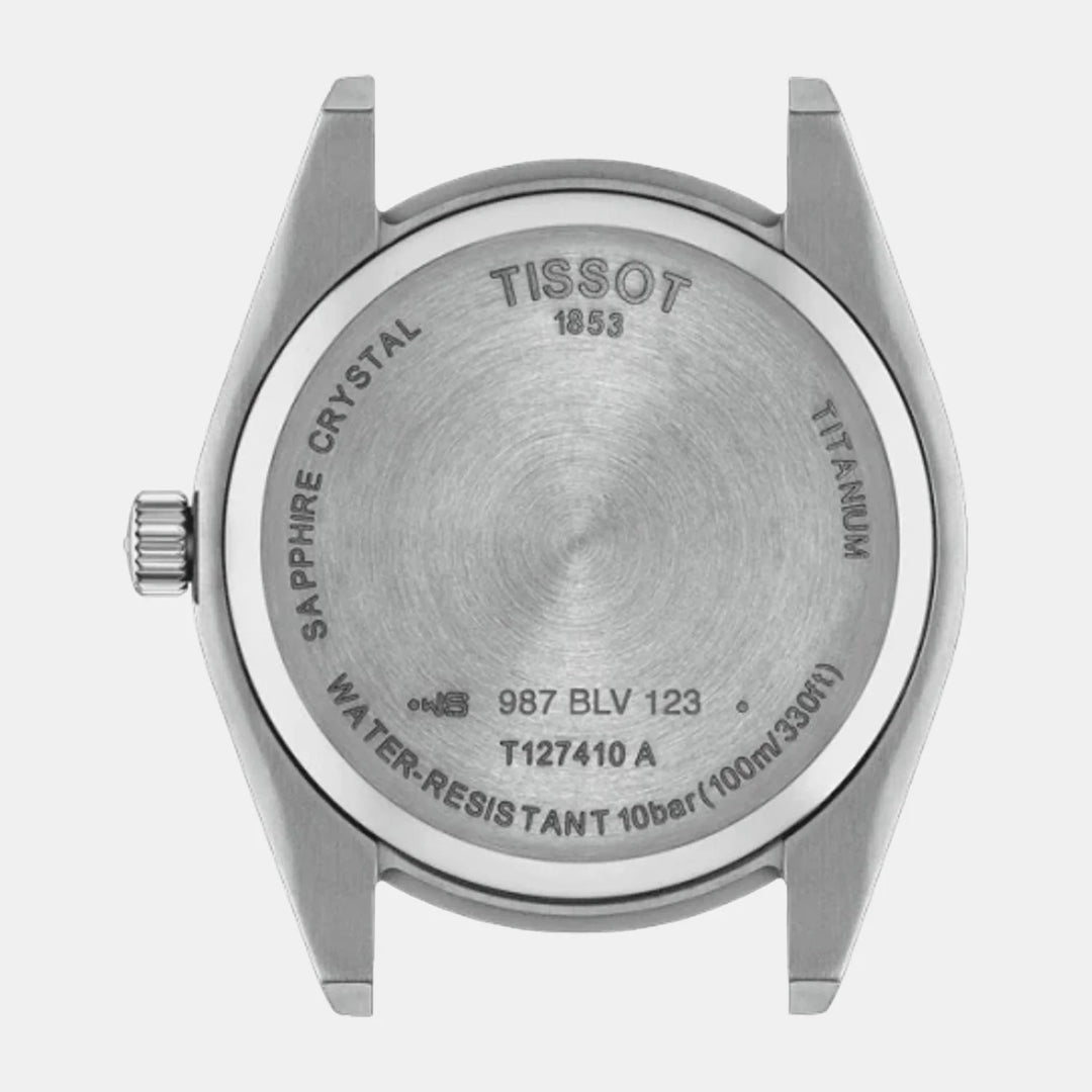 Tissot Gentleman Titanium Quartz Watch – 40mm Blue Dial Titanium Bracelet