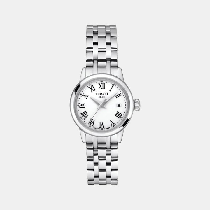 Tissot Classic Dream Lady Watch – 28mm White Dial Steel Bracelet