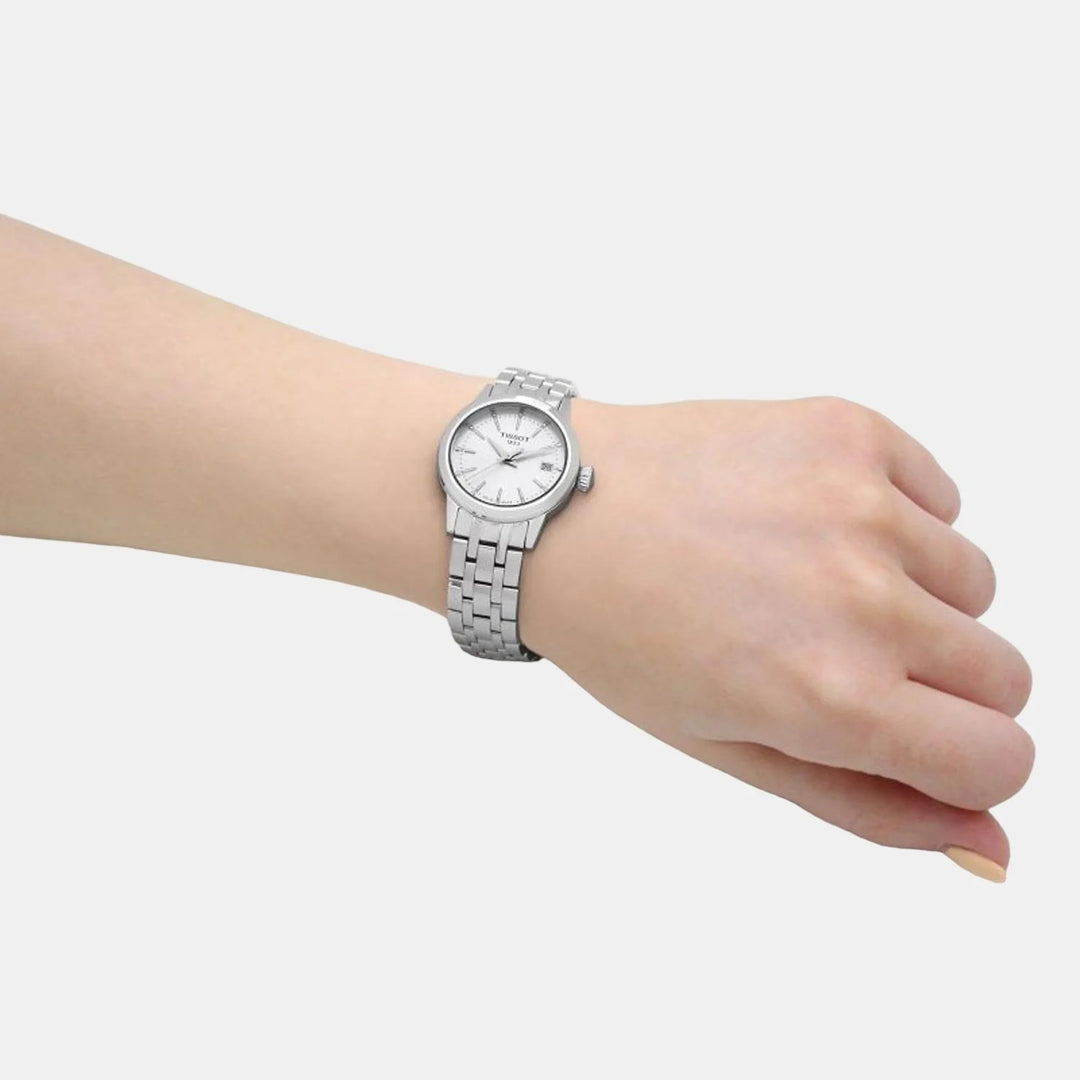 Tissot Classic Dream Lady Watch – 28mm Silver Dial Steel Bracelet