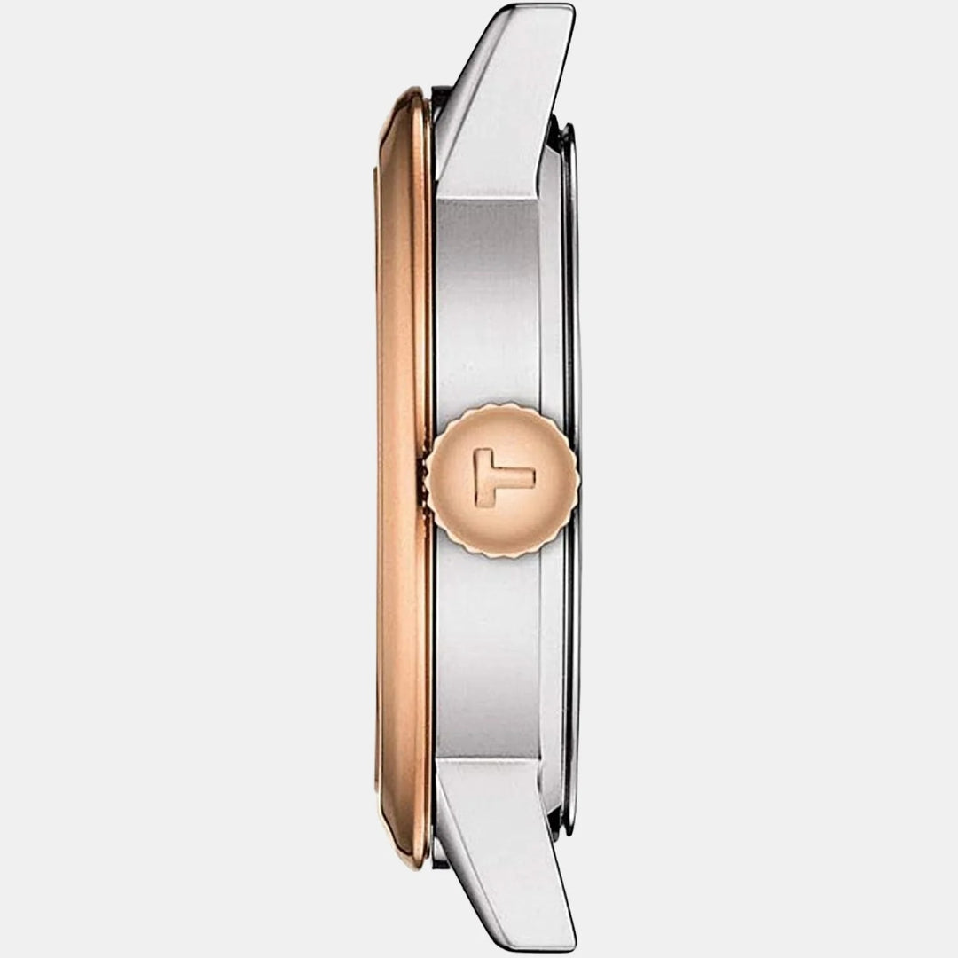 Tissot Classic Dream Lady Watch – 28mm White Dial Two-Tone Rose Gold Bracelet