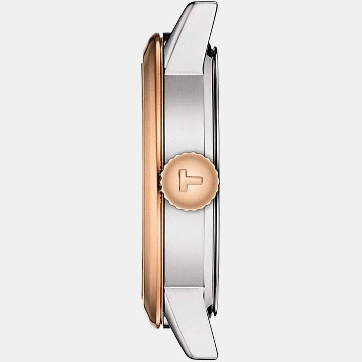 Tissot Classic Dream Lady Watch – 28mm White Dial Two-Tone Rose Gold Bracelet