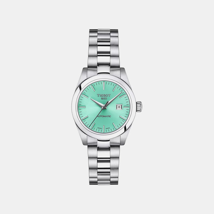 Tissot T-My Lady Automatic Watch – 29.3mm Light Green Dial Steel Bracelet