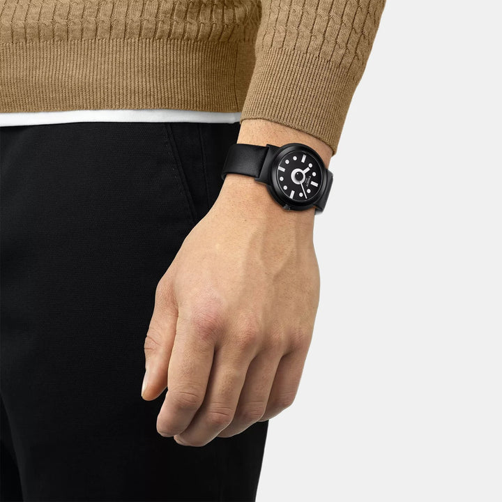 Tissot Heritage Memphis Gent Limited Edition Watch – 41mm Black Dial Black Leather Strap