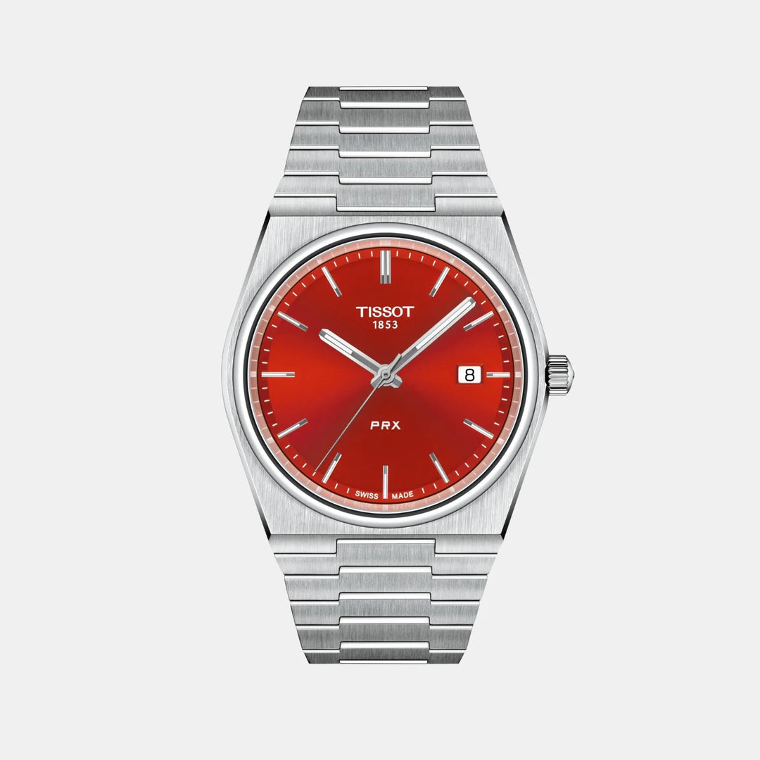 Tissot PRX 40mm Quartz Watch – Red Dial