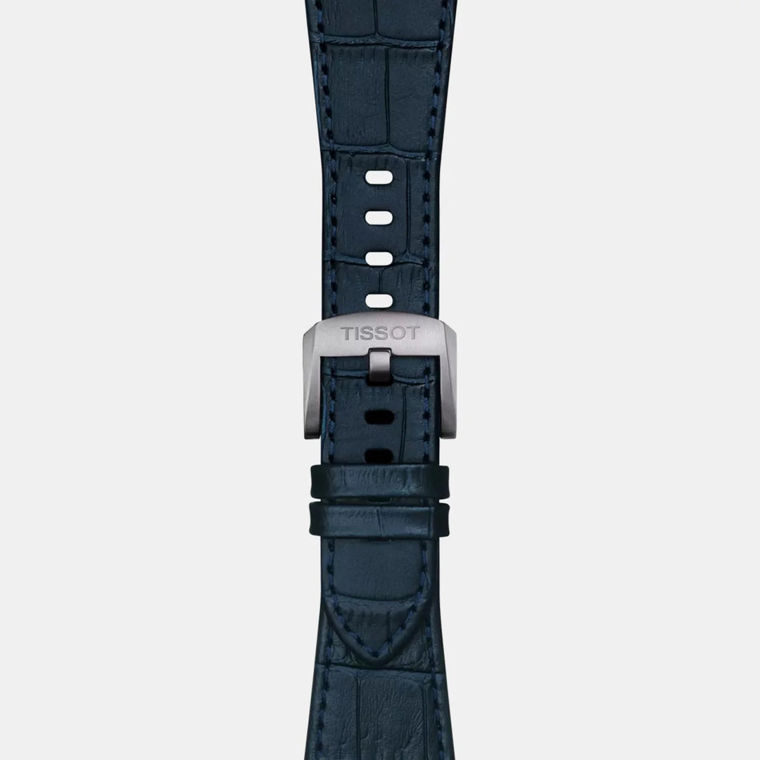 Tissot PRX 40mm Quartz Watch – Blue Dial Blue Leather Strap