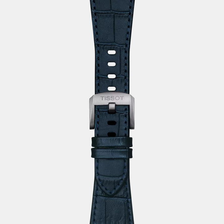 Tissot PRX 40mm Quartz Watch – Blue Dial Blue Leather Strap