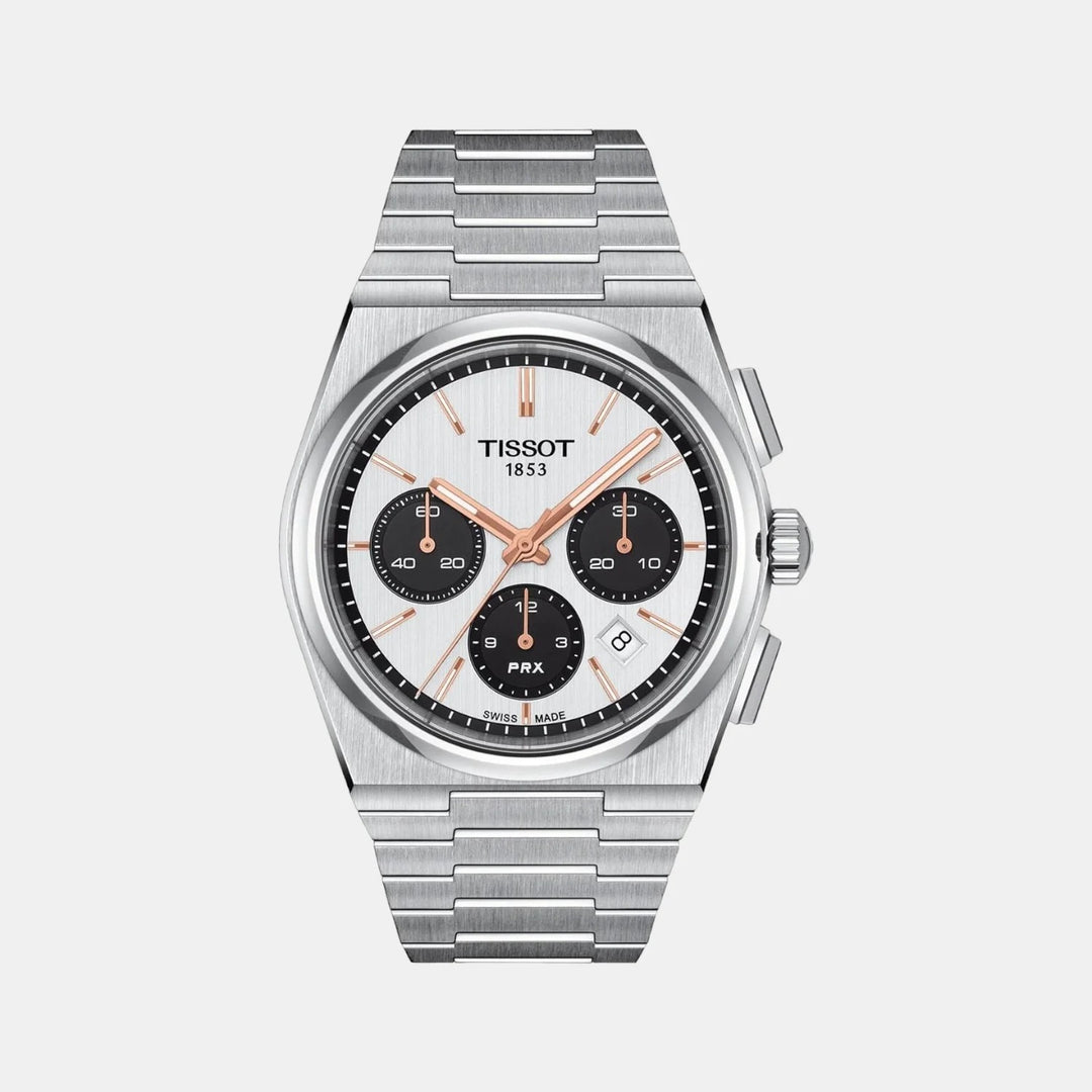 Tissot PRX Automatic Chronograph 42mm Watch – Silver Dial