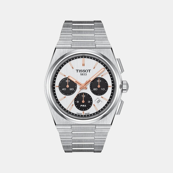 Tissot PRX Automatic Chronograph 42mm Watch – Silver Dial