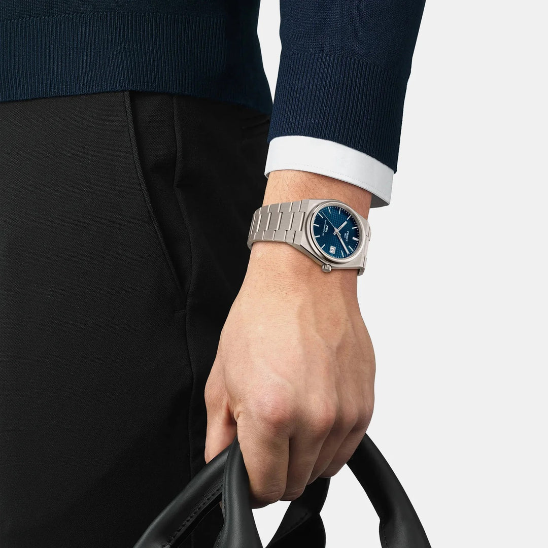 Tissot PRX Powermatic 80 38mm Titanium Automatic Watch – Blue Dial