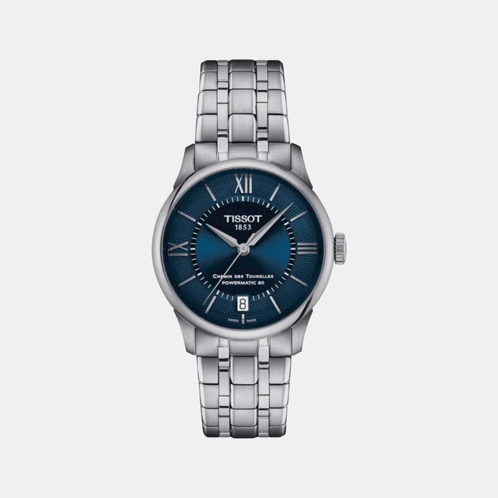 Tissot Chemin des Tourelles 34mm Powermatic 80 Watch – Blue Dial