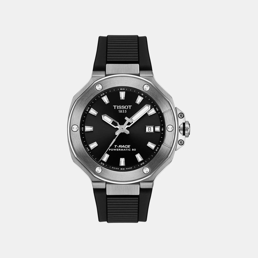 Tissot T-Race Powermatic 80 41mm Automatic Watch – Black Dial