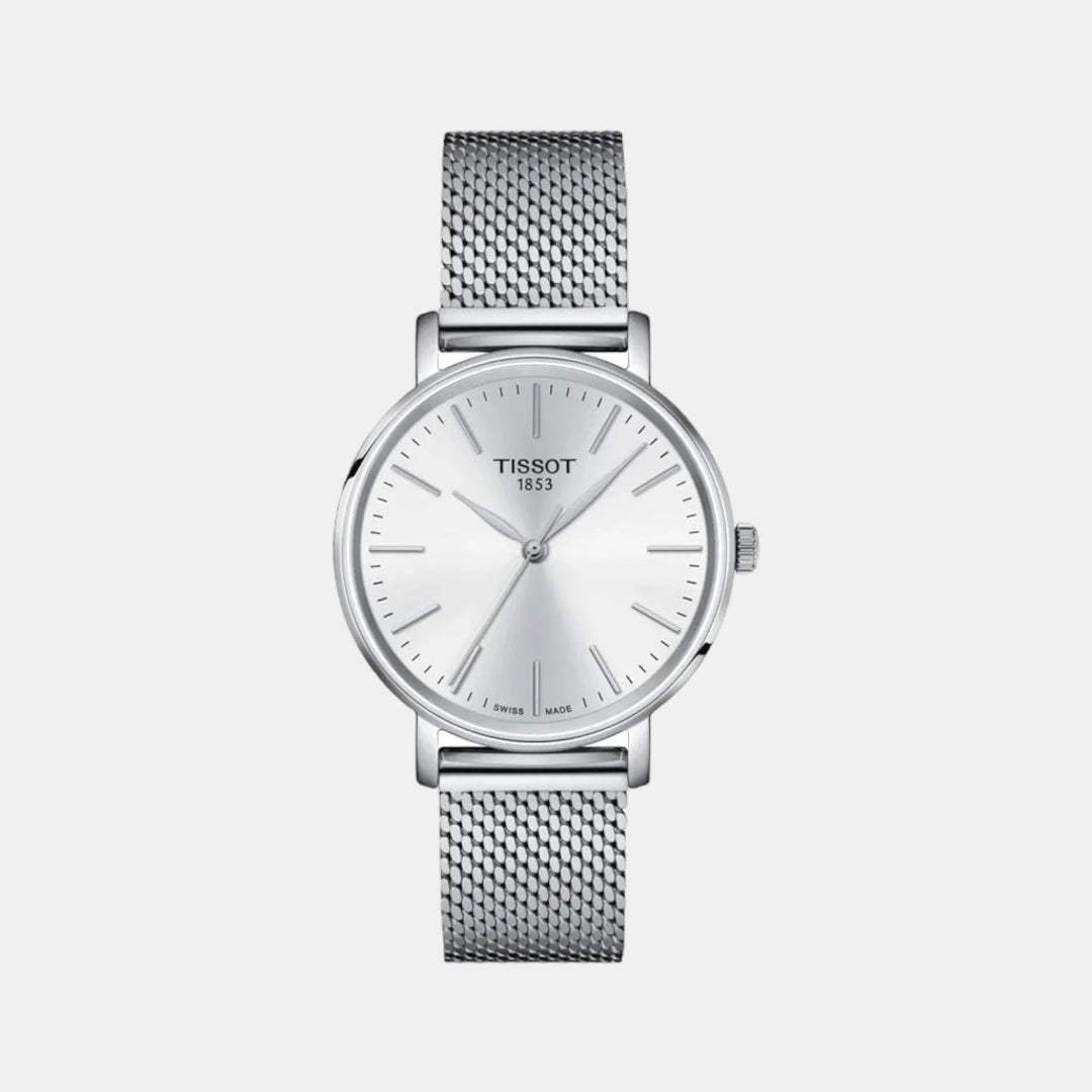 Tissot Everytime 34mm Quartz Watch – White Dial
