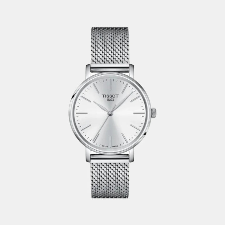 Tissot Everytime 34mm Quartz Watch – White Dial