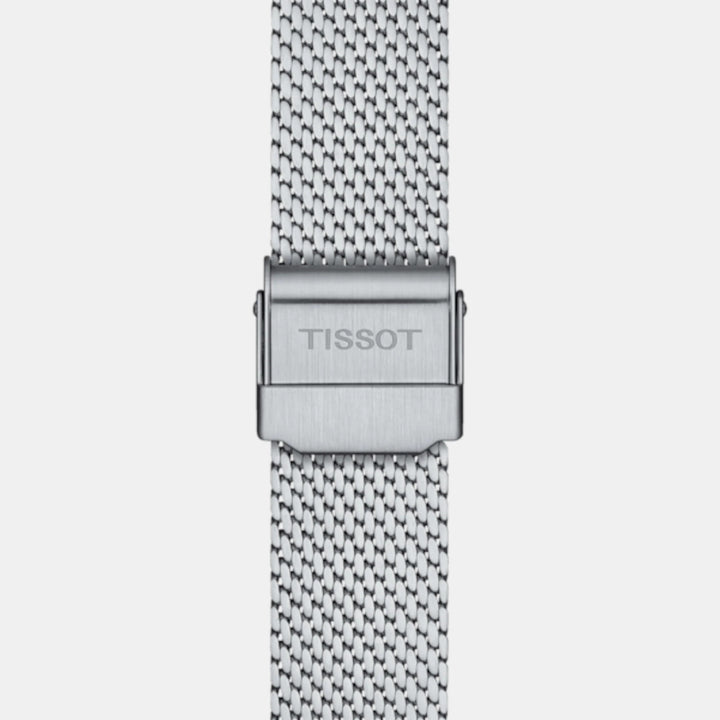 Tissot Everytime 34mm Quartz Watch – Black Dial Steel Mesh