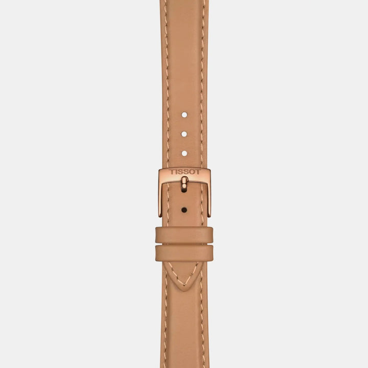 Tissot Everytime 34mm Quartz Watch – Silver Dial Rose Gold Leather