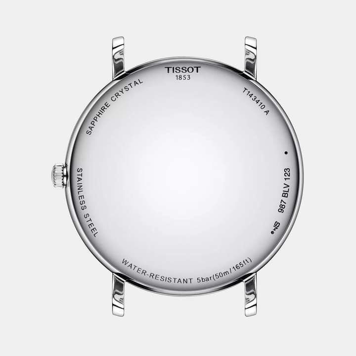 Tissot Everytime 40mm Quartz Watch – White Dial Steel Mesh