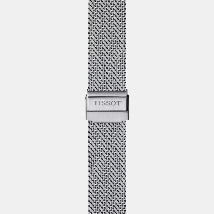 Tissot Everytime 40mm Quartz Watch – Black Dial Steel Mesh