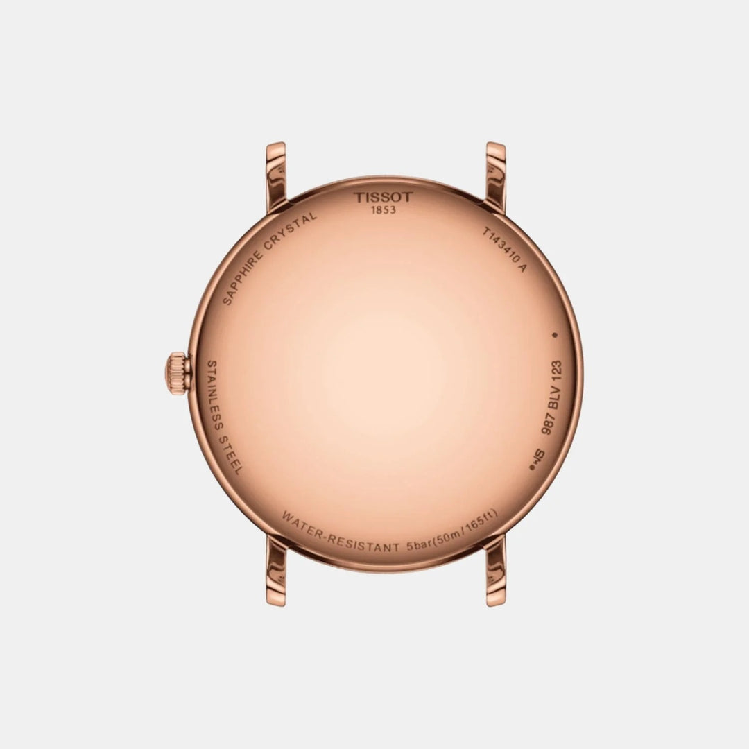 Tissot Everytime 40mm Quartz Watch – Silver Dial Rose Gold Mesh