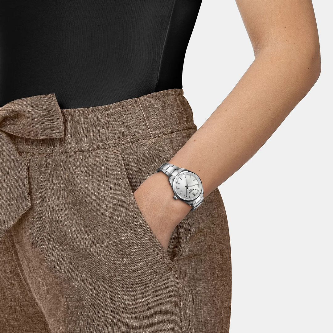 Tissot PR 100 34mm Quartz Watch – Silver Dial