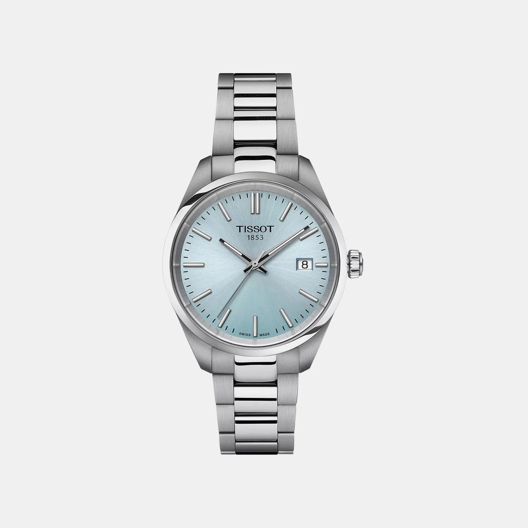 Tissot PR 100 34mm Quartz Watch – Ice Blue Dial