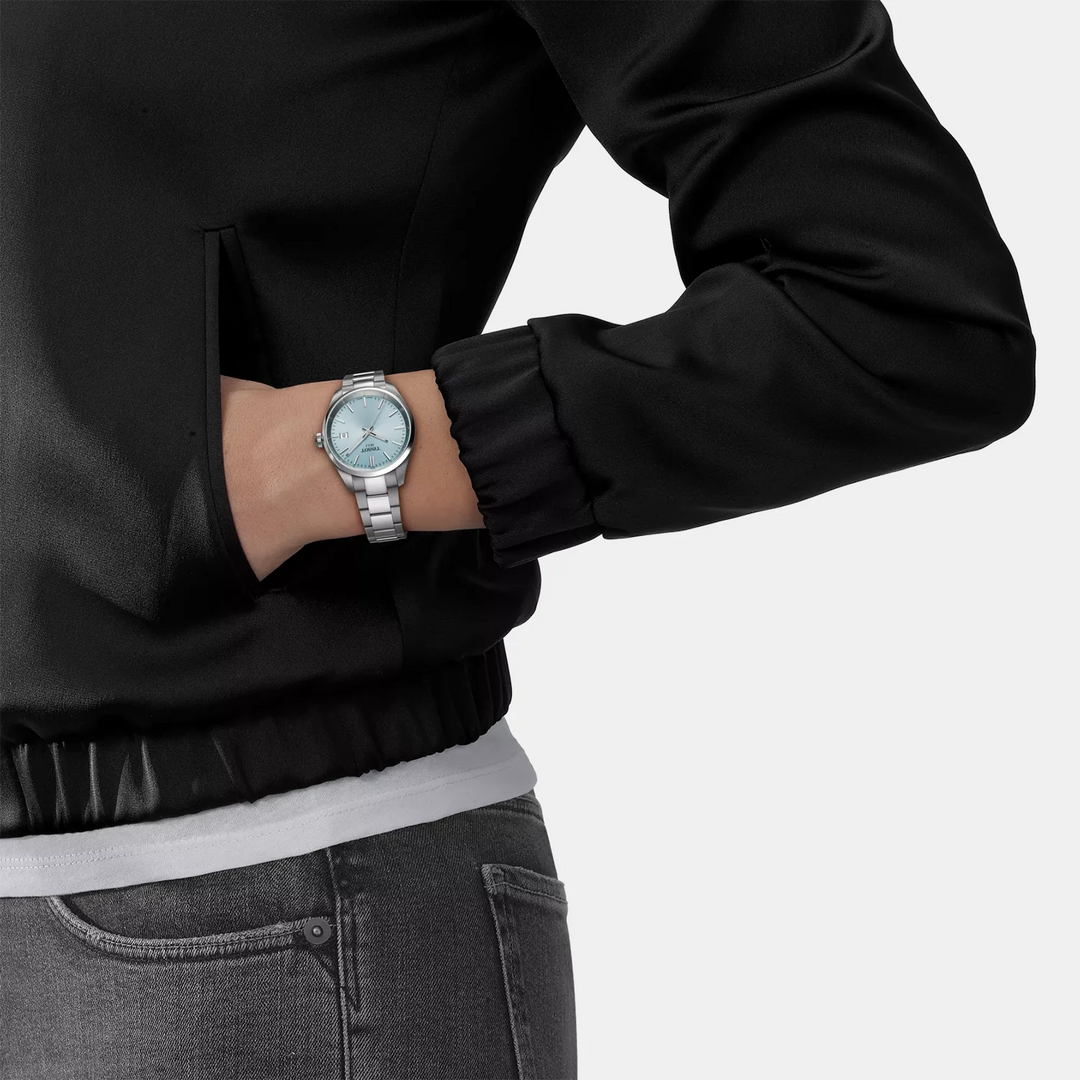 Tissot PR 100 34mm Quartz Watch – Ice Blue Dial
