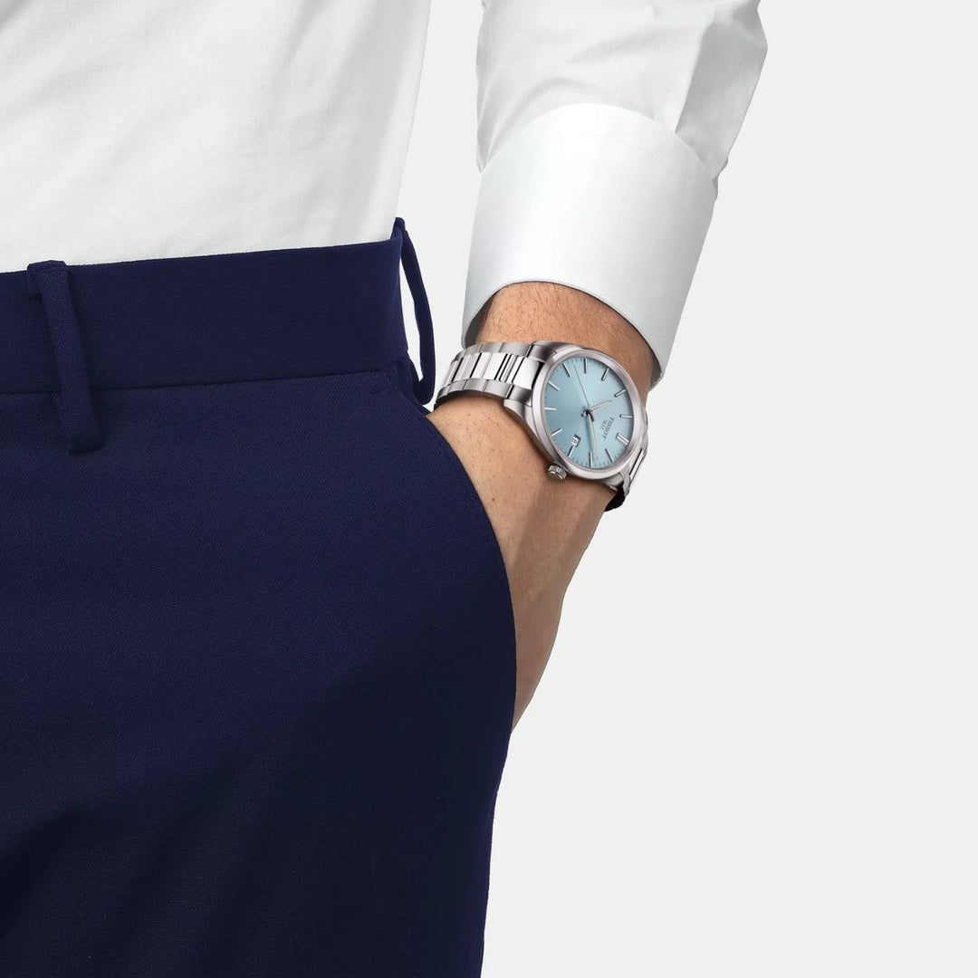 Tissot PR 100 40mm Quartz Watch – Ice Blue Dial