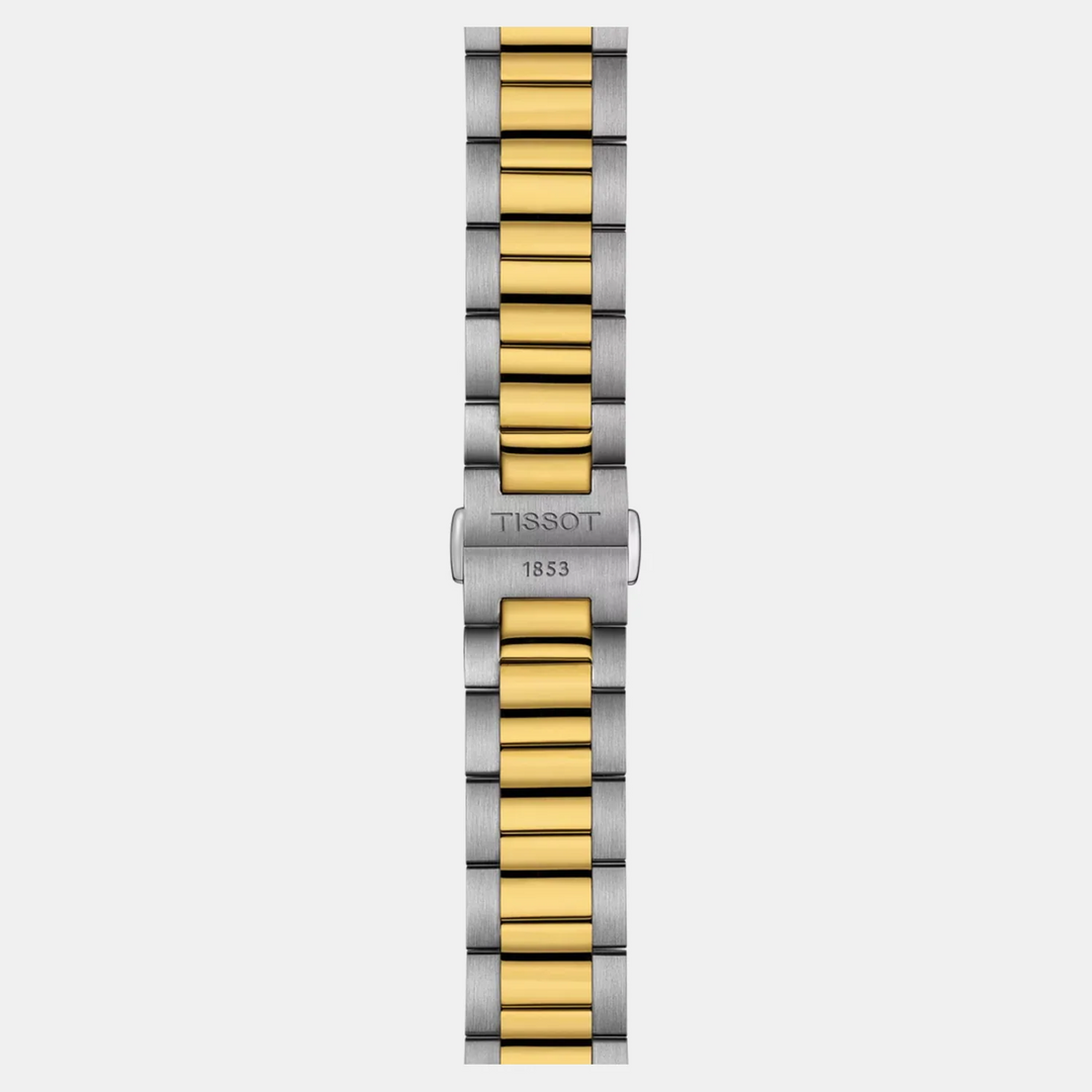 Tissot PR 100 40mm Quartz Watch – White Dial Two-Tone