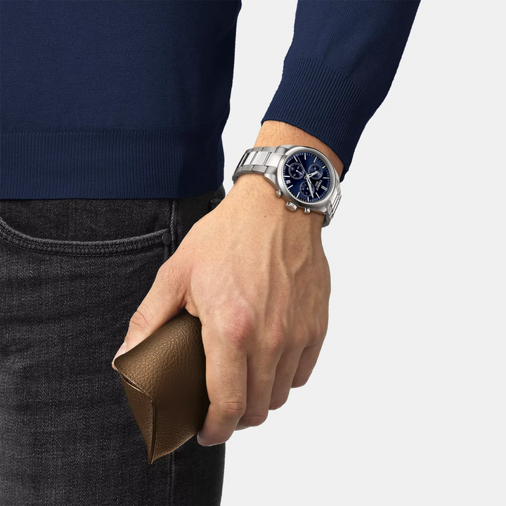 Tissot PR 100 Chronograph 40mm Quartz Watch – Blue Dial