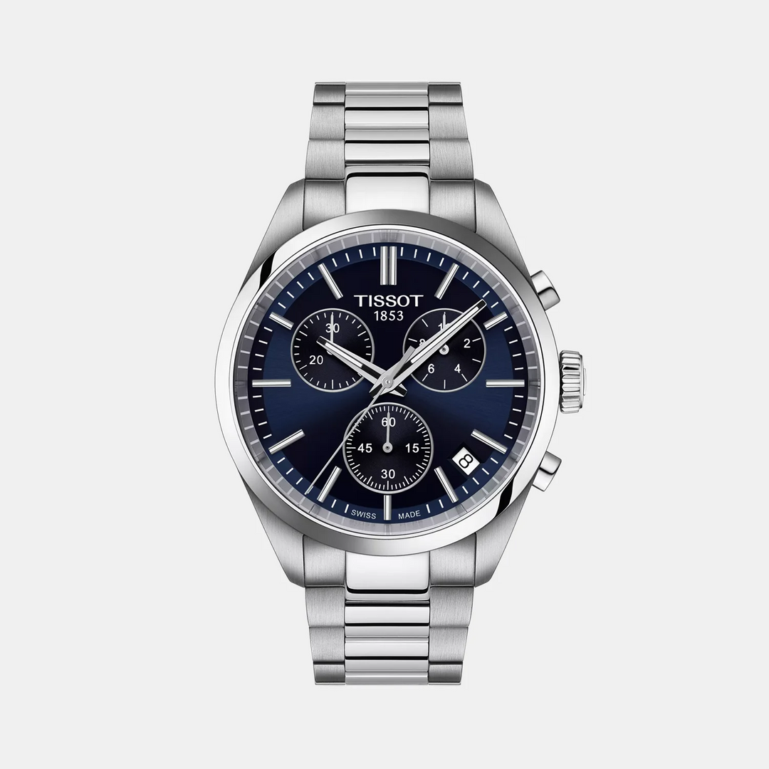 Tissot PR 100 Chronograph 40mm Quartz Watch – Blue Dial