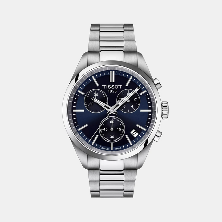 Tissot PR 100 Chronograph 40mm Quartz Watch – Blue Dial